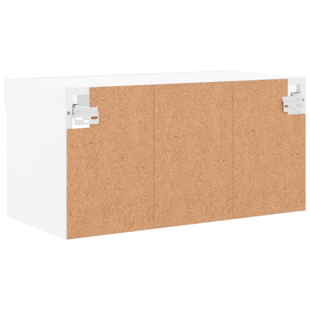 TV-Schrank mit LED-Leuchten Weiß 60x30x30 cm