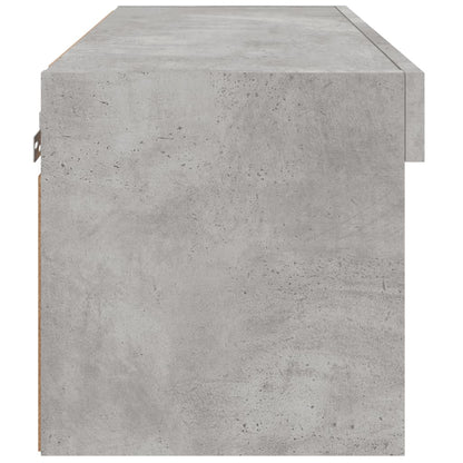 vidaXL TV-Schrank mit LED-Leuchten Betongrau 60x30x30 cm