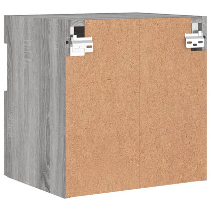 vidaXL TV-Wandschrank mit LED-Leuchten Grau Sonoma 40x30x40 cm