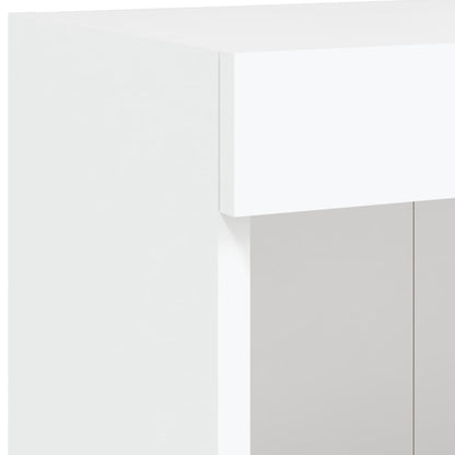vidaXL TV-Wandschrank mit LED-Leuchten Weiß 100x30x40 cm