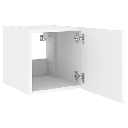 TV-Wandschrank mit LED-Leuchten Weiß 40,5x35x40 cm