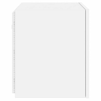 TV-Wandschrank mit LED-Leuchten Weiß 40,5x35x40 cm