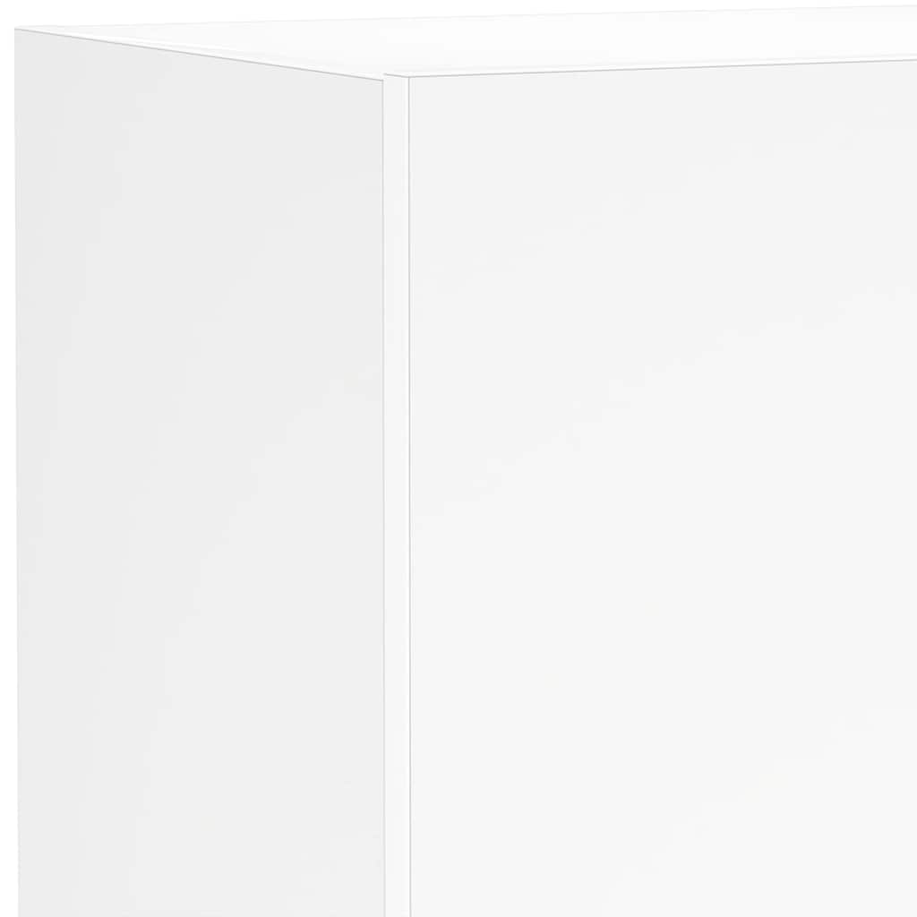 vidaXL TV-Wandschrank mit LED-Leuchten Weiß 40,5x35x80 cm
