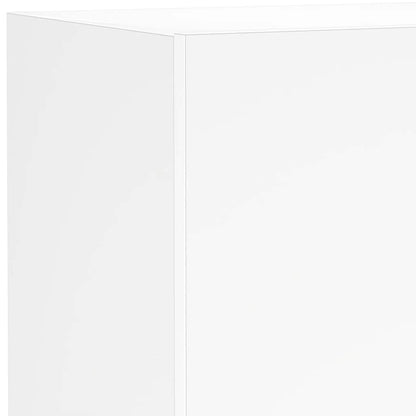 vidaXL TV-Wandschrank mit LED-Leuchten Weiß 40,5x35x80 cm
