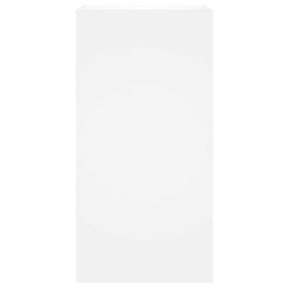 vidaXL TV-Wandschrank mit LED-Leuchten Weiß 40,5x35x80 cm
