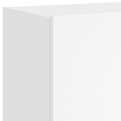 vidaXL TV-Wandschränke mit LED-Leuchten 2 Stk. Weiß 60x35x41 cm
