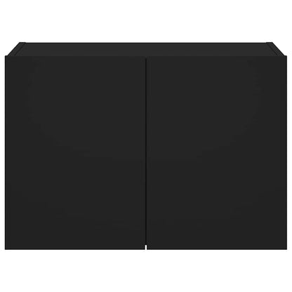 vidaXL TV-Wandschrank mit LED-Leuchten Schwarz 60x35x41 cm
