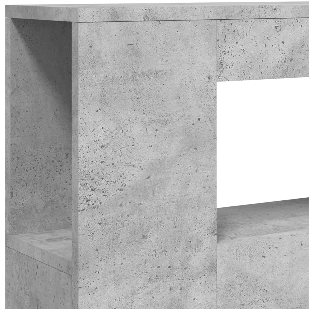 vidaXL LED-Kopfteil Betongrau 100x18,5x103,5 cm Holzwerkstoff
