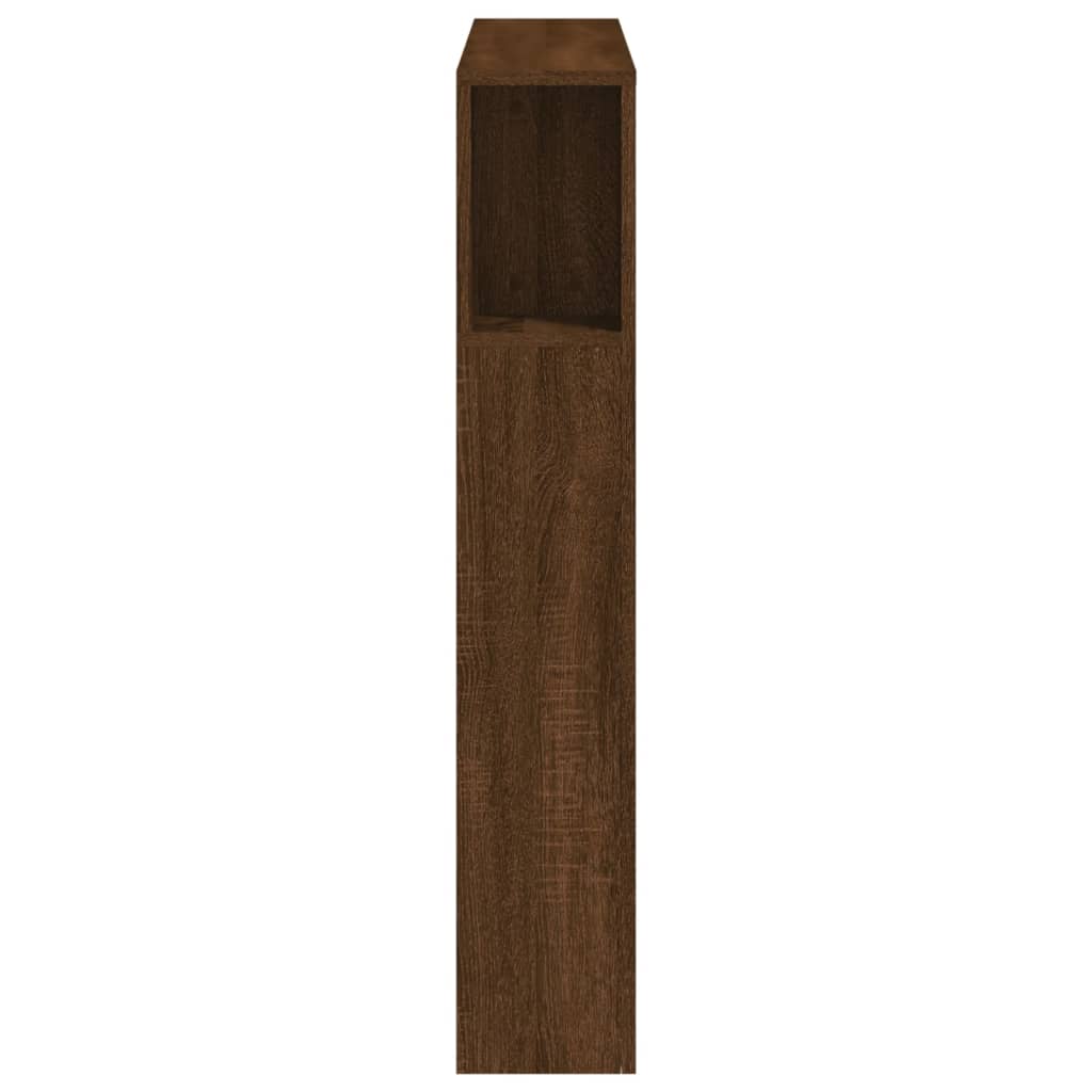 vidaXL LED-Kopfteil Braun Eichen-Optik 100x18,5x103,5 cm Holzwerkstoff