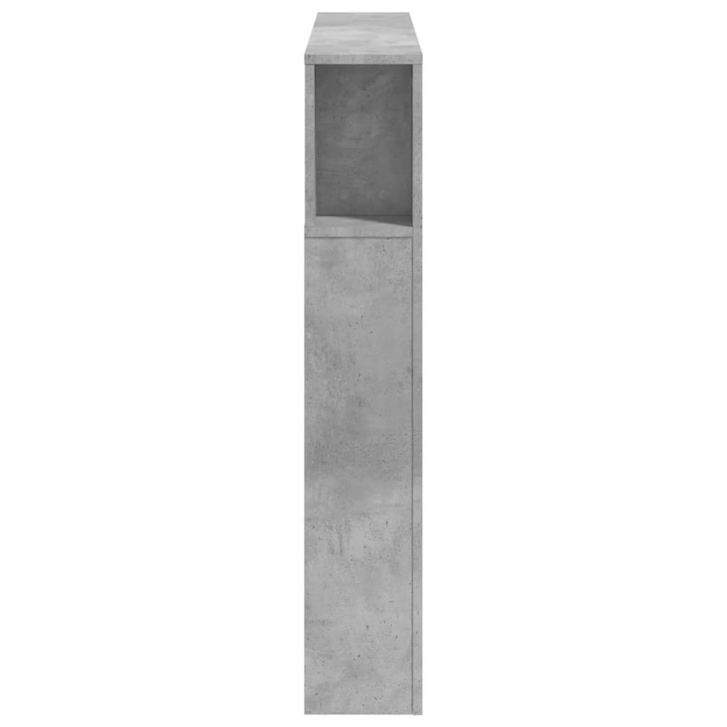 vidaXL LED-Kopfteil Betongrau 120x18,5x103,5 cm Holzwerkstoff