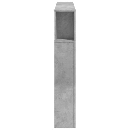 vidaXL LED-Kopfteil Betongrau 120x18,5x103,5 cm Holzwerkstoff