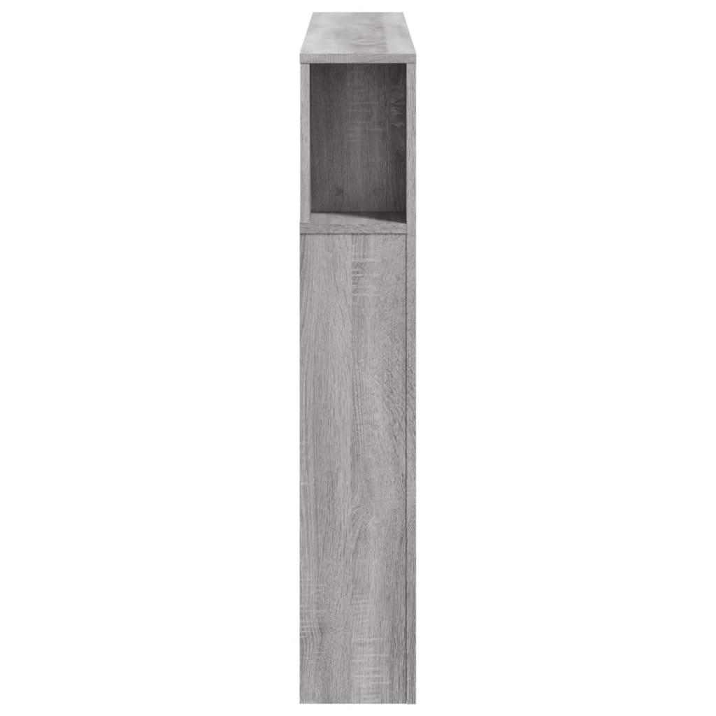 vidaXL LED-Kopfteil Grau Sonoma 120x18,5x103,5 cm Holzwerkstoff