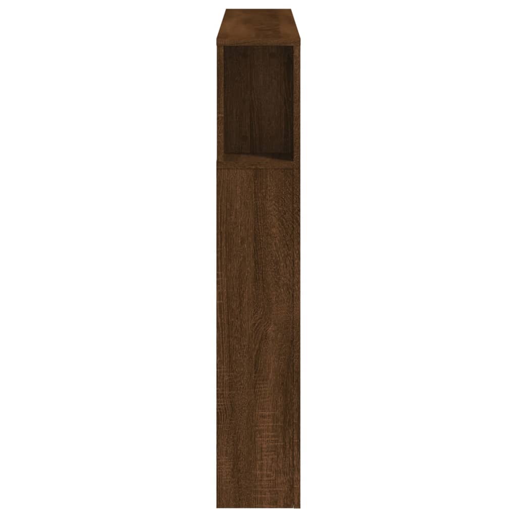 vidaXL LED-Kopfteil Braun Eichen-Optik 120x18,5x103,5 cm Holzwerkstoff