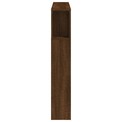 vidaXL LED-Kopfteil Braun Eichen-Optik 120x18,5x103,5 cm Holzwerkstoff