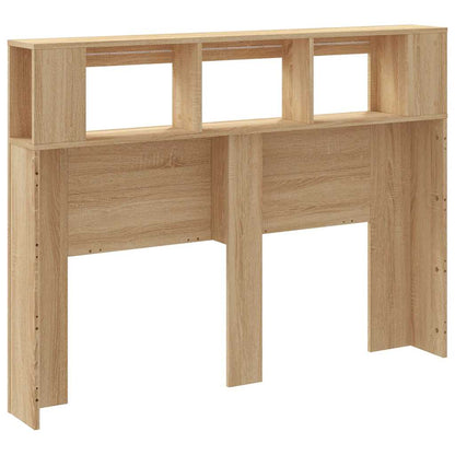 vidaXL LED-Kopfteil Sonoma Eiche 140x18,5x103,5 cm Holzwerkstoff