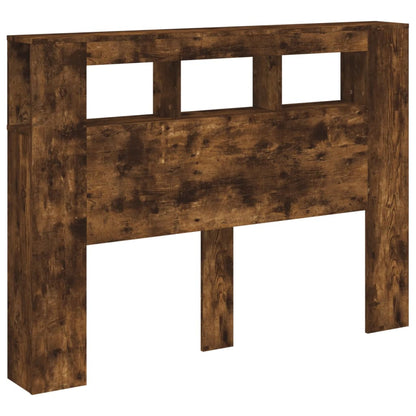 vidaXL LED-Kopfteil Räuchereiche 140x18,5x103,5 cm Holzwerkstoff