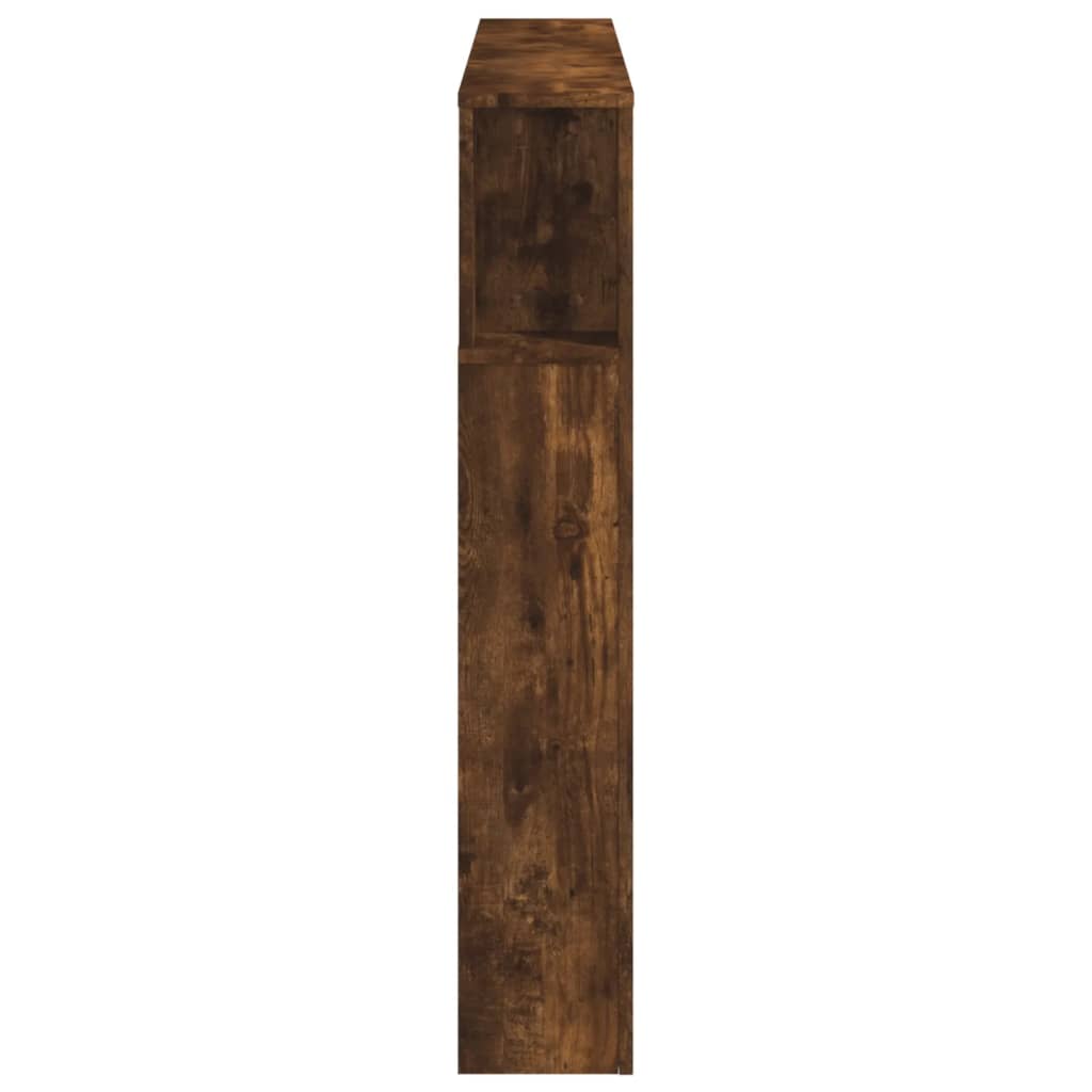 vidaXL LED-Kopfteil Räuchereiche 140x18,5x103,5 cm Holzwerkstoff