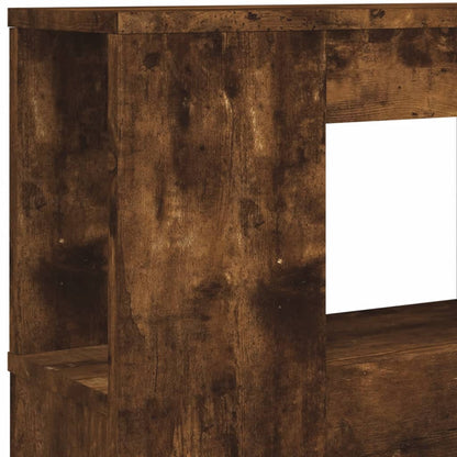 vidaXL LED-Kopfteil Räuchereiche 140x18,5x103,5 cm Holzwerkstoff