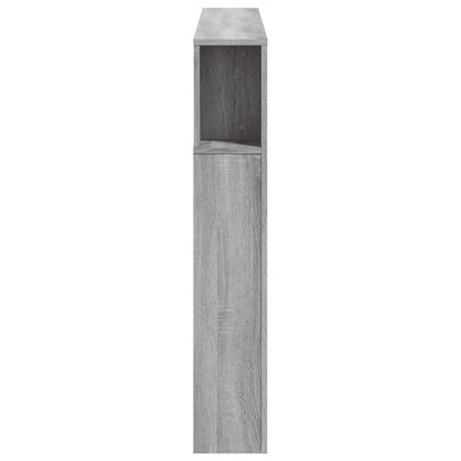 vidaXL LED-Kopfteil Grau Sonoma 140x18,5x103,5 cm Holzwerkstoff