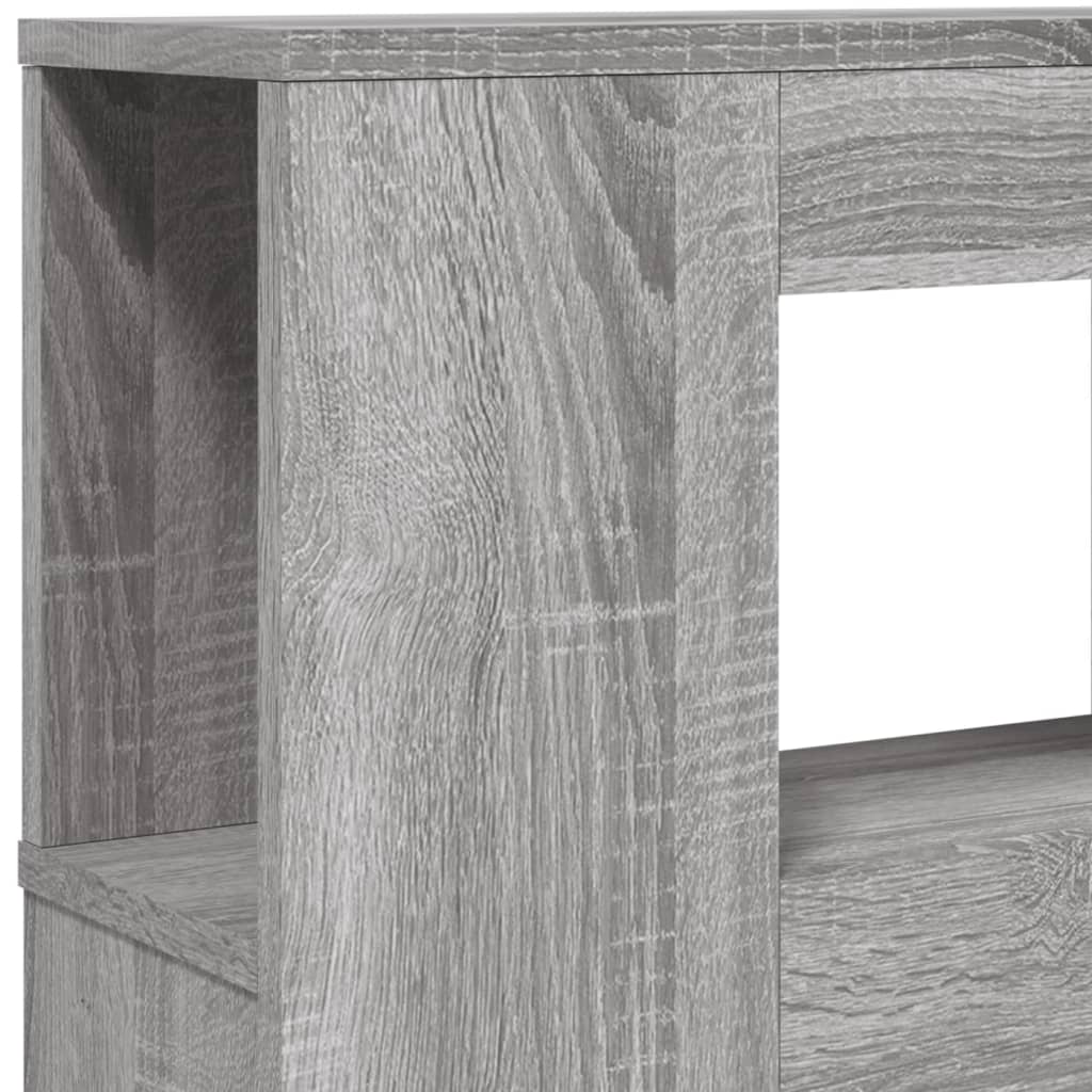 vidaXL LED-Kopfteil Grau Sonoma 140x18,5x103,5 cm Holzwerkstoff