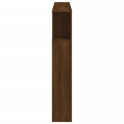 vidaXL LED-Kopfteil Braun Eichen-Optik 140x18,5x103,5 cm Holzwerkstoff