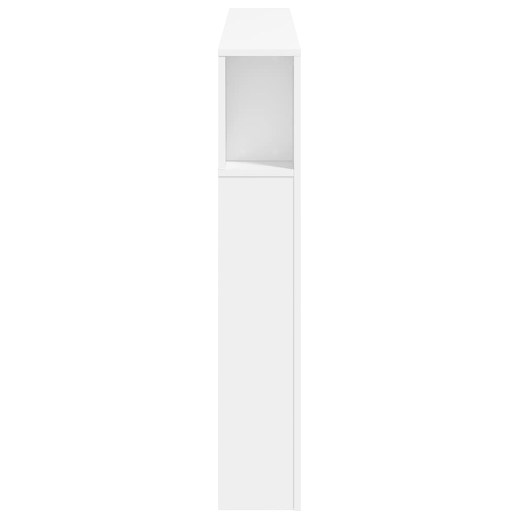 vidaXL LED-Kopfteil Weiß 160x18,5x103,5 cm Holzwerkstoff