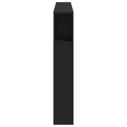 vidaXL LED-Kopfteil Schwarz 160x18,5x103,5 cm Holzwerkstoff