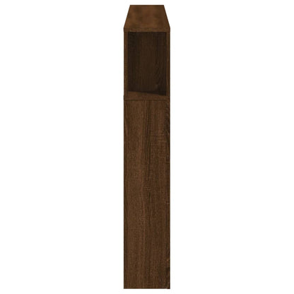 vidaXL LED-Kopfteil Braun Eichen-Optik 160x18,5x103,5 cm Holzwerkstoff