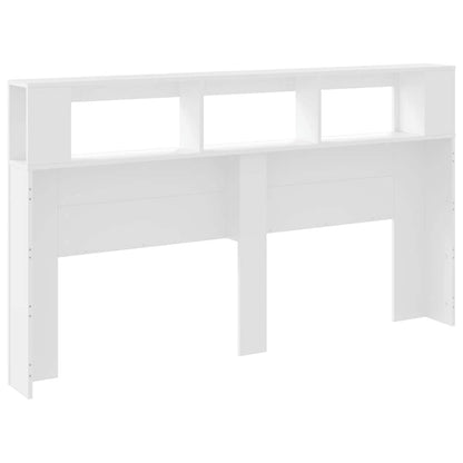 vidaXL LED-Kopfteil Weiß 180x18,5x103,5 cm Holzwerkstoff
