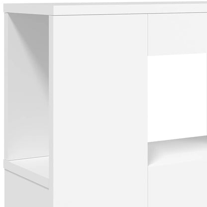 vidaXL LED-Kopfteil Weiß 180x18,5x103,5 cm Holzwerkstoff