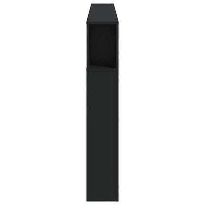 vidaXL LED-Kopfteil Schwarz 180x18,5x103,5 cm Holzwerkstoff