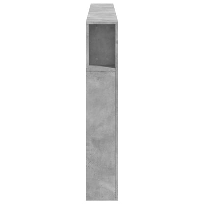 vidaXL LED-Kopfteil Betongrau 180x18,5x103,5 cm Holzwerkstoff