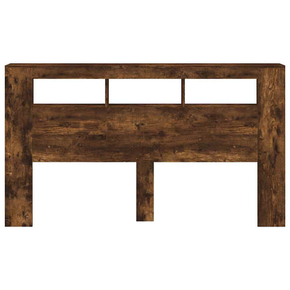 vidaXL LED-Kopfteil Räuchereiche 180x18,5x103,5 cm Holzwerkstoff