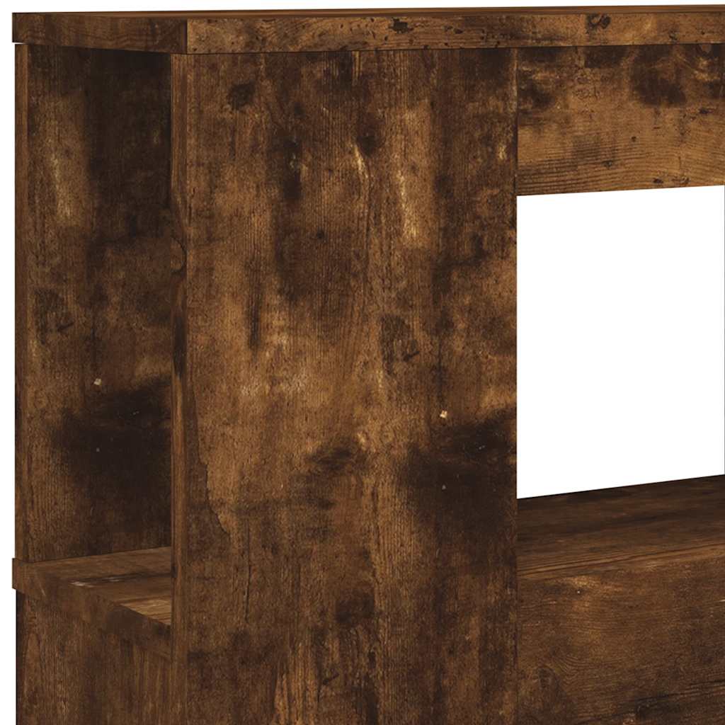 vidaXL LED-Kopfteil Räuchereiche 180x18,5x103,5 cm Holzwerkstoff