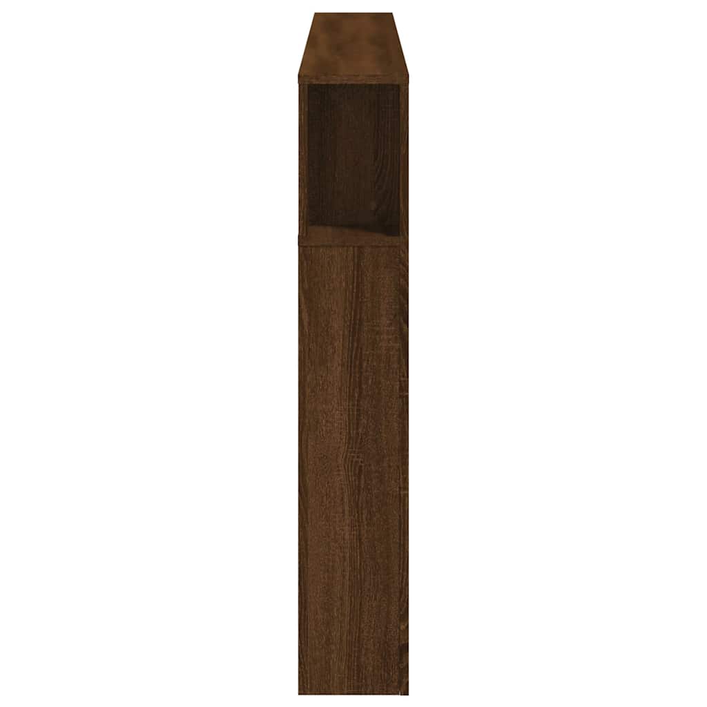 vidaXL LED-Kopfteil Braun Eichen-Optik 180x18,5x103,5 cm Holzwerkstoff