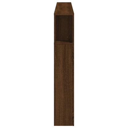 vidaXL LED-Kopfteil Braun Eichen-Optik 180x18,5x103,5 cm Holzwerkstoff