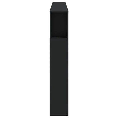 vidaXL LED-Kopfteil Schwarz 200x18,5x103,5 cm Holzwerkstoff