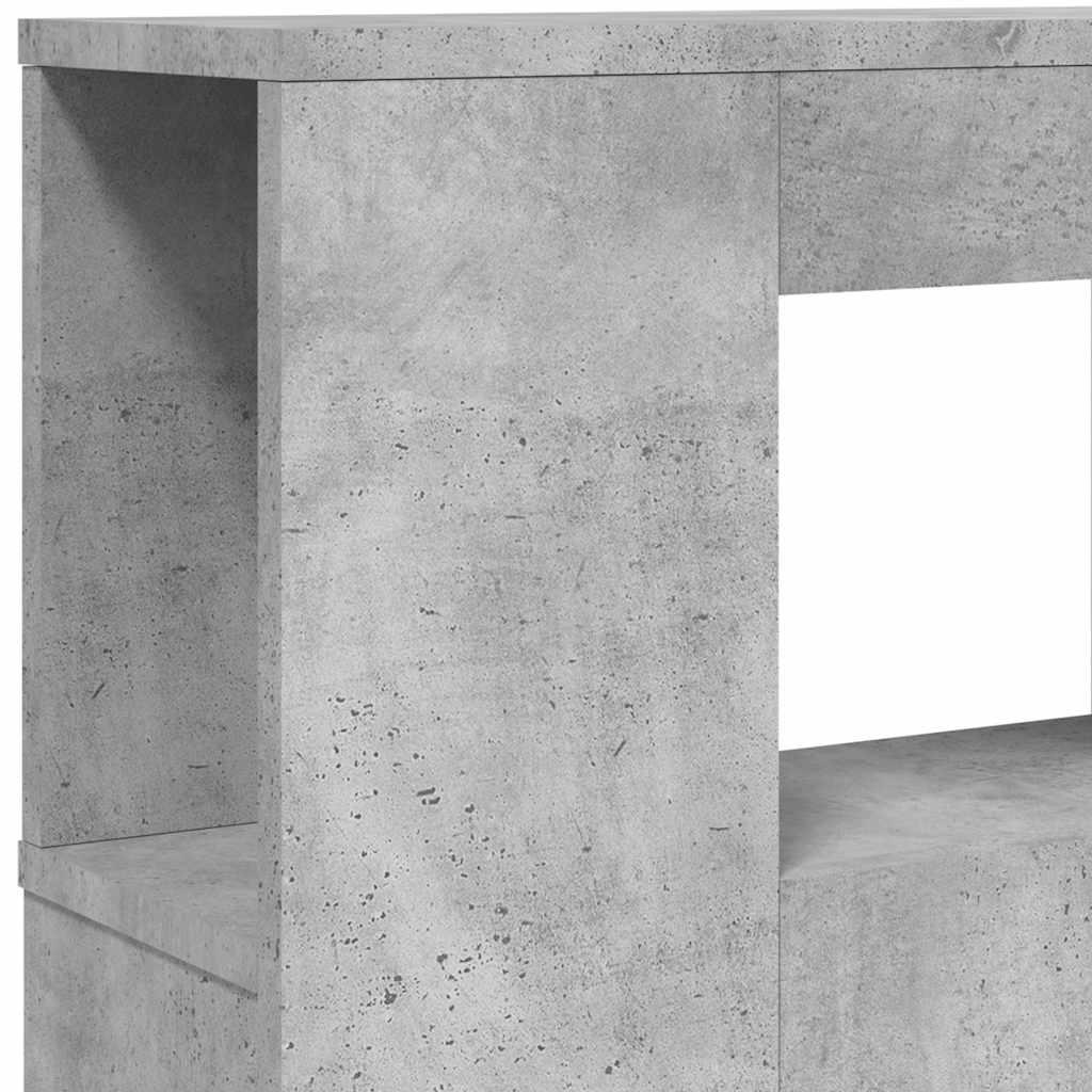 vidaXL LED-Kopfteil Betongrau 200x18,5x103,5 cm Holzwerkstoff