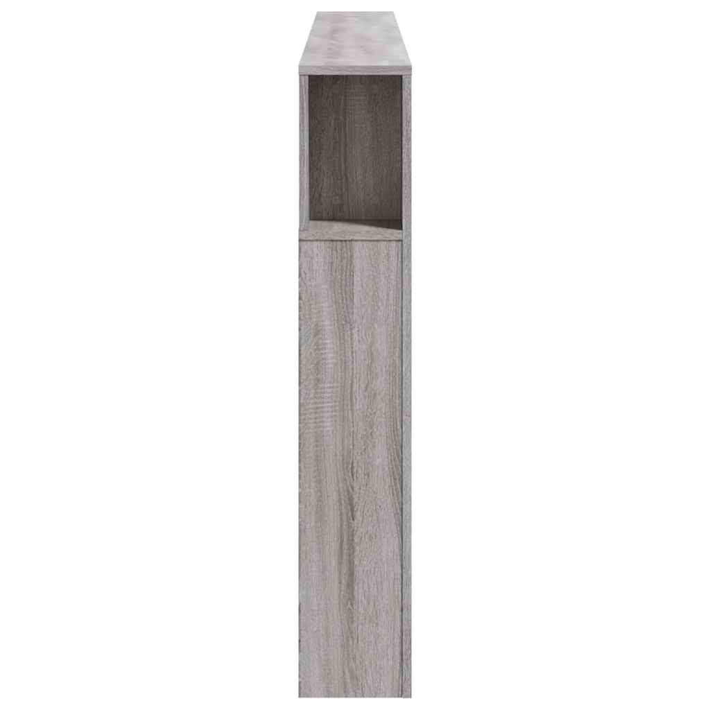 vidaXL LED-Kopfteil Grau Sonoma 200x18,5x103,5 cm Holzwerkstoff