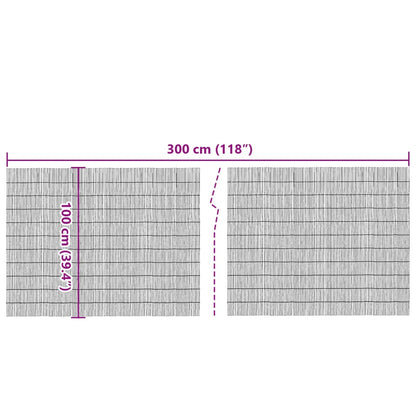 vidaXL Gartenzaun 300x100 cm Schilf