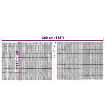 vidaXL Gartenzaun 300x90 cm Schilf