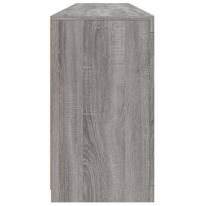 vidaXL Buffet avec lumières LED Gris Sonoma 162x37x67 cm
