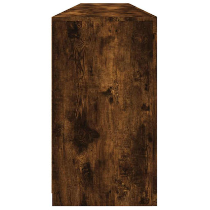 vidaXL Sideboard mit LED-Leuchten Räuchereiche 202x37x67 cm