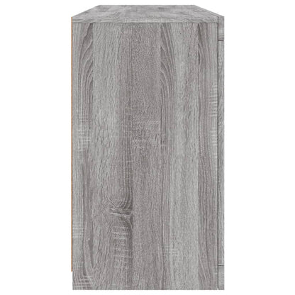 vidaXL Buffet avec lumières LED Gris Sonoma 142,5x37x67 cm