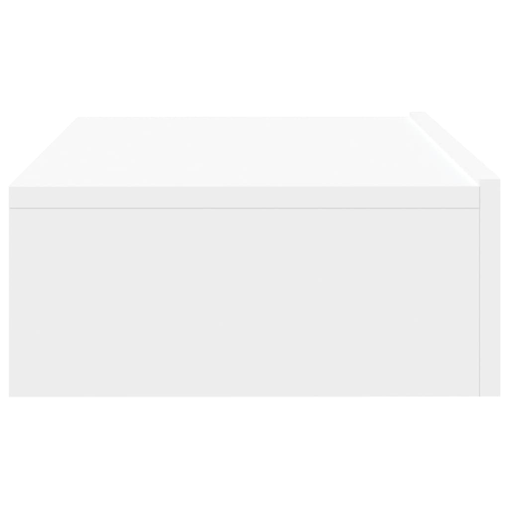 vidaXL TV-Schrank mit LED-Leuchten Weiß 60x35x15,5 cm