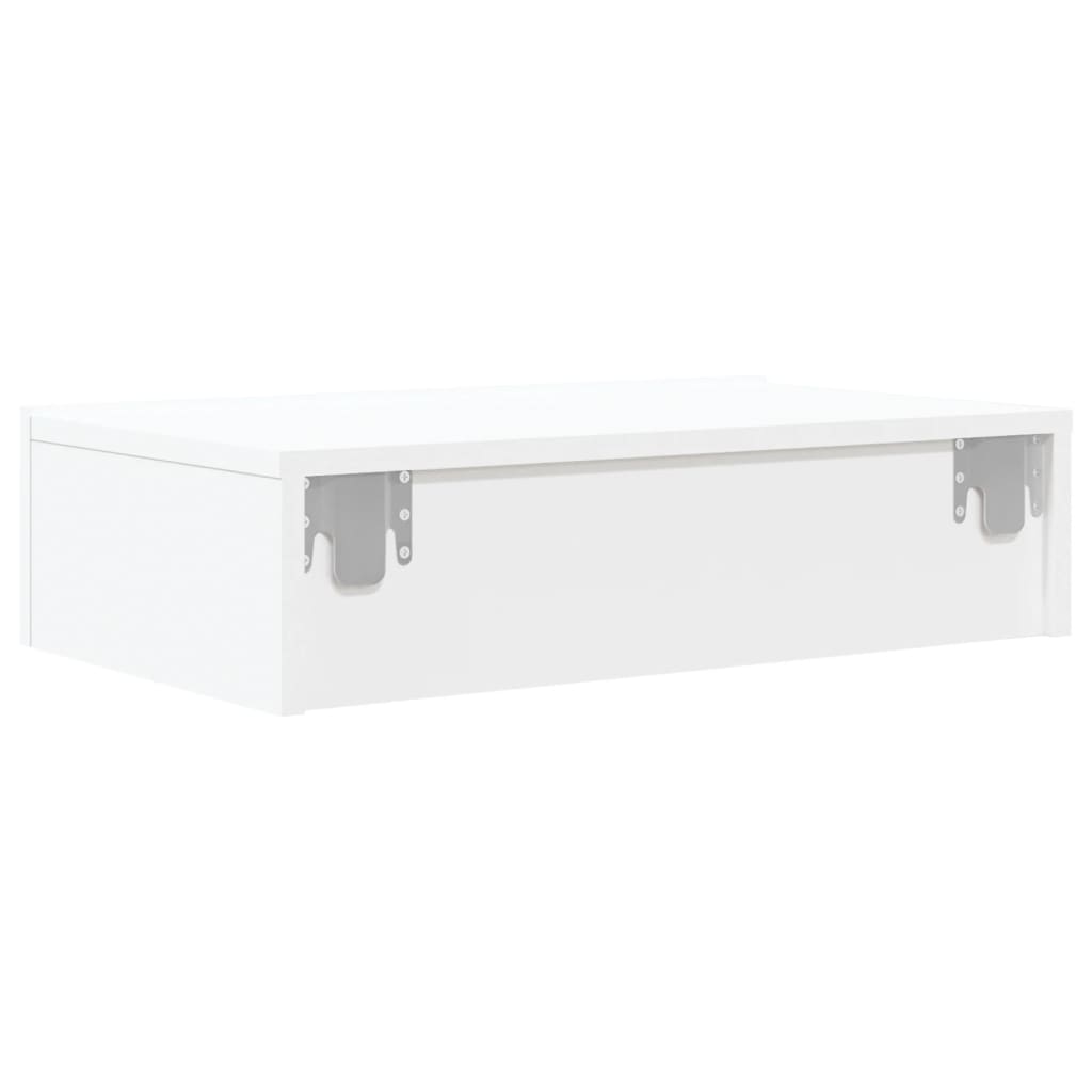 vidaXL TV-Schrank mit LED-Leuchten Weiß 60x35x15,5 cm
