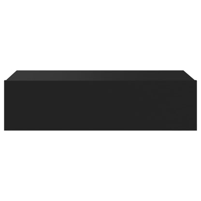 vidaXL TV-Schrank mit LED-Leuchten Schwarz 60x35x15,5 cm