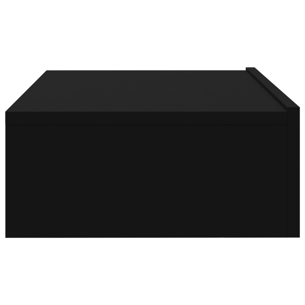 vidaXL TV-Schrank mit LED-Leuchten Schwarz 60x35x15,5 cm