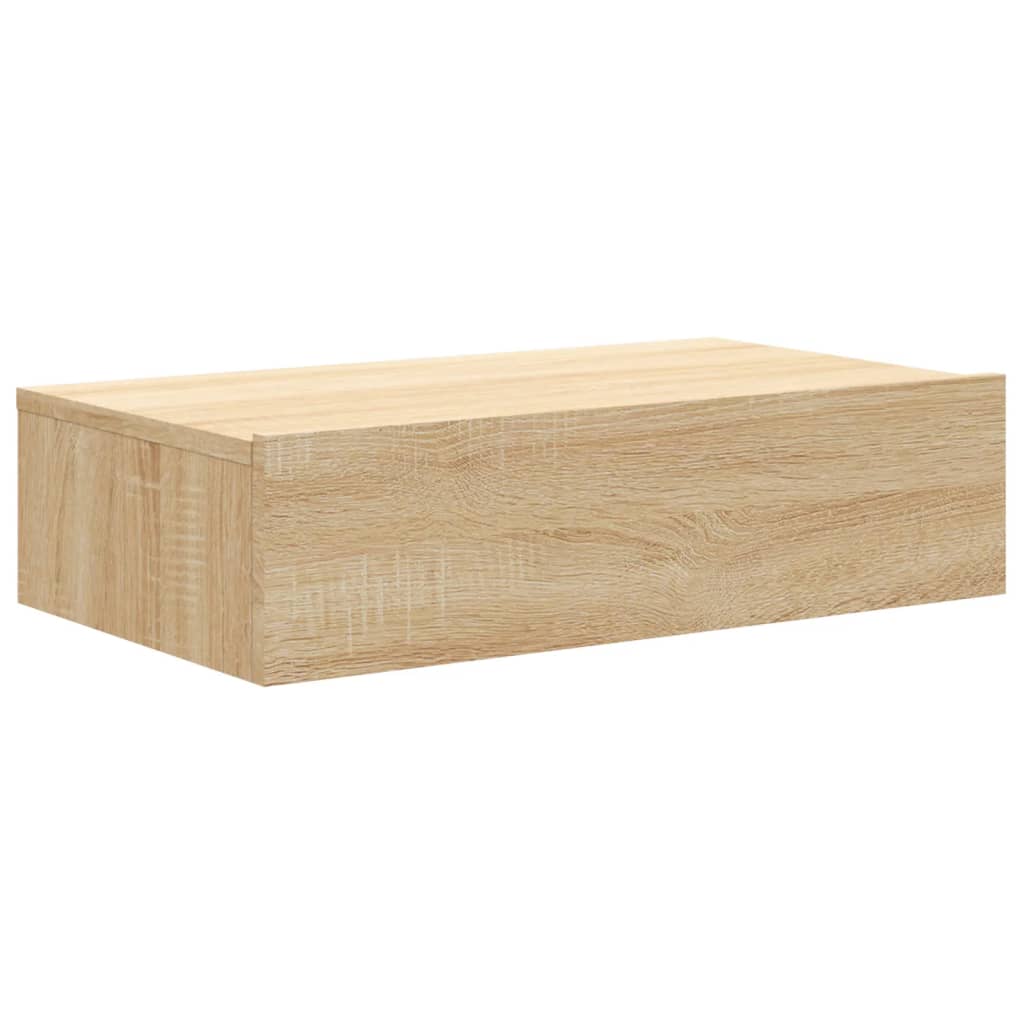 vidaXL TV-Schrank mit LED-Leuchten Sonoma-Eiche 60x35x15,5 cm