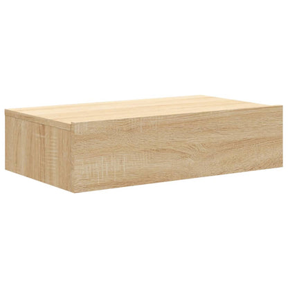 vidaXL TV-Schrank mit LED-Leuchten Sonoma-Eiche 60x35x15,5 cm